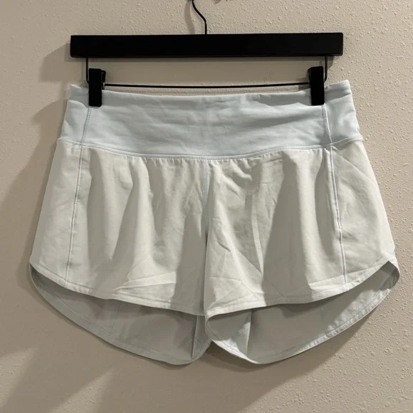 Lululemon Size 6 Powder Blue Speed Up Short Long 4” Lined Running Performance - Picture 1 of 6